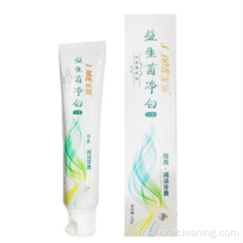 Vente chaude des probiotiques Jinmei Dentifrice blanc